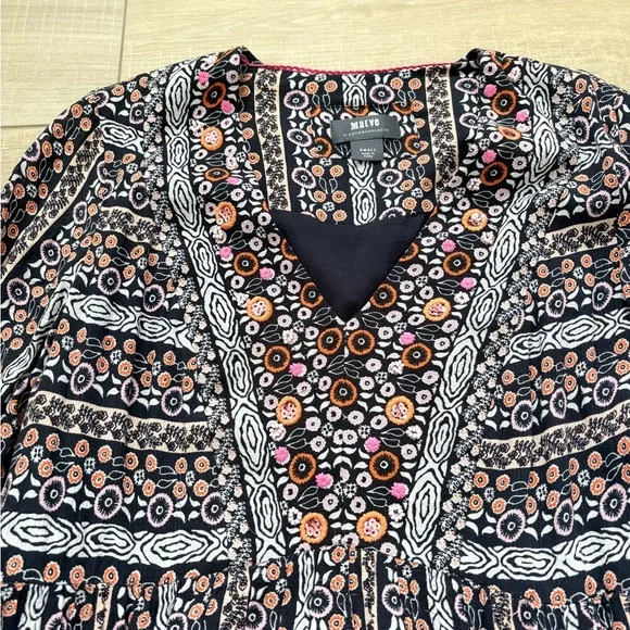 Anthropologie Maeve Jenna Multicolor Long Sleeve Dress - Picture 3 of 11